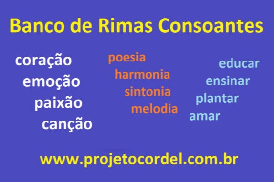 Banco de Rimas Consoantes